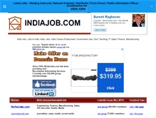 Tablet Screenshot of indiajob.com